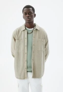 PULL & BEAR Long Sleeve- Camicia - Ochre