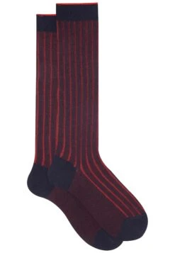 Gallo Lunghe Vanisé CalzettoniBlu Rosso Uomo Intimo GA682F026-K12