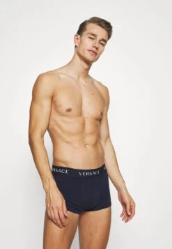 Versace Parigamba Basso Intimo Uomo 2 PackCulotteDark Blue/White Uomo Intimo 1VE82O00W-K12