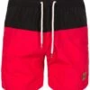 URBAN CLASSICS Block - Shorts Da Mare - Black/Red -Pier One Italia 2025 12e85cf08b374d2fb05141cbc68adbb2