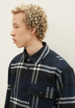 TOM TAILOR Denim Mit KaromusterGiacca LeggeraBlack Navy White Check Uomo Giacche TO722T08C-Q11 -Pier One Italia 2025 167ce8739f7242ad8477dd8a742d35d1