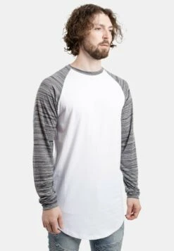 Baseball Maglietta A Manica LungaWhite Blue Melange Uomo T-shirt E Polo BFB22O00B-A12 -Pier One Italia 2025 3527548b2def4082b09614930b164d25