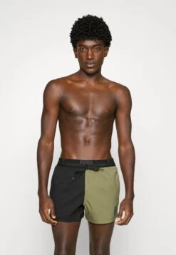 Puma Swim Men Colour Block Shorts Da MareMoss Green Combo Uomo Moda Mare PU182H00Y-M11