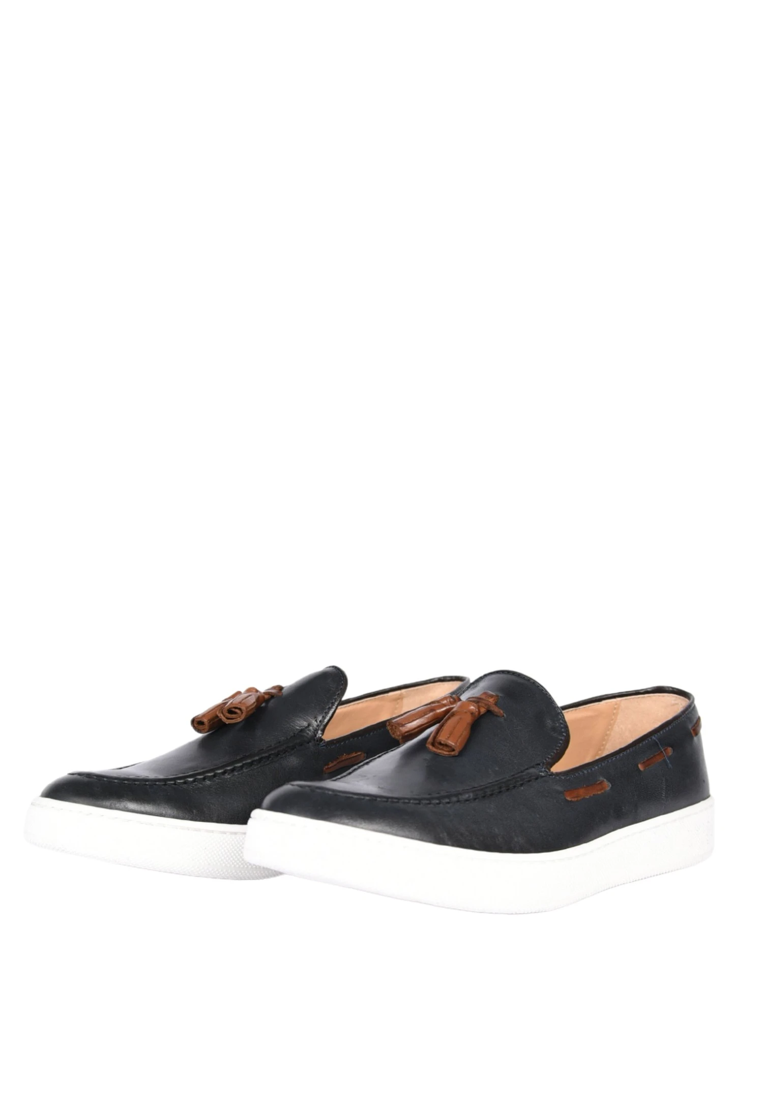 Con Nappine - Mocassini - Blu 4 Con Nappine - Mocassini - Blu - immagine 2