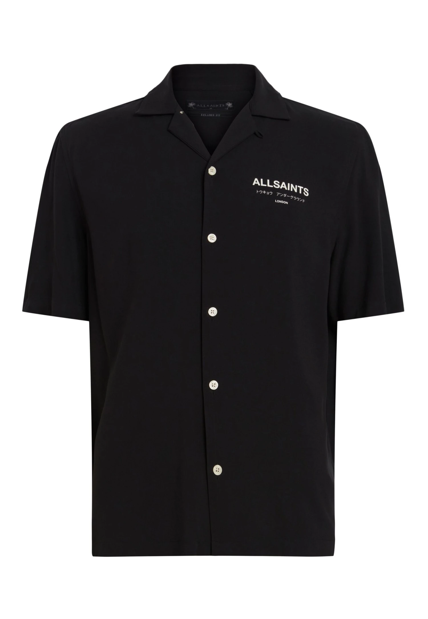 AllSaints Underground Ss - Camicia - Black 6 AllSaints Underground Ss - Camicia - Black - immagine 4