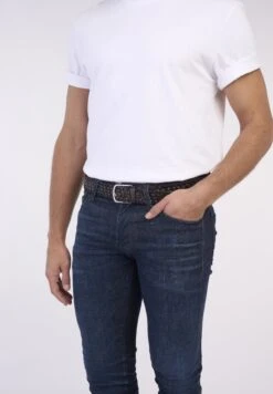 Davidoff EssentialsCintura IntrecciataBrown Uomo Cinture D1652D002-O11