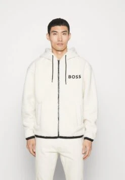 Boss ZezipGiacca In PileOff-White Uomo Giacche BB122S0MF-A11
