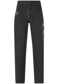 Ed Hardy Death Before Tattoo Graphic - Jeans Baggy - Black