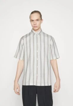 SAMSØE SAMSØE TaroCamiciaWhite/Brown Uomo Camicie SA322D06T-O11
