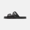GCDS Pool Slides Unisex - Ciabatte Da Mare - Black