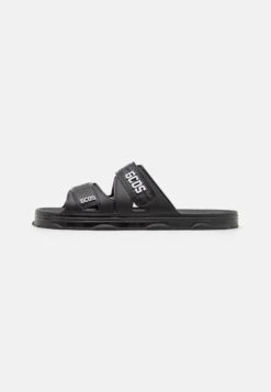GCDS Pool Slides Unisex - Ciabatte Da Mare - Black