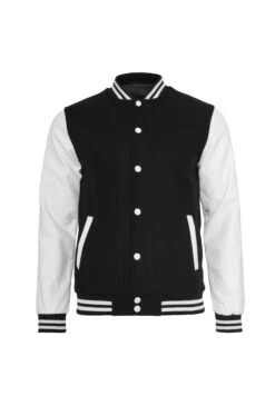 URBAN CLASSICS Oldschool CollegeGiubbotto BomberBlack / White Uomo Giacche UR622G001-850 -Pier One Italia 2025 67ab8adaecef45d391d71472abfc6411