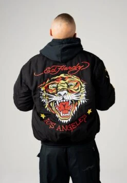 Ed Hardy Tiger-Roar Giubbotto BomberBlack Uomo Giacche ED222T00F-Q11