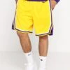 Nike Performance La Lakers Nba Swingman ShortPantaloncini SportiviAmarillo/Field Purple/White Uomo Bermuda N1242E0TZ-E11