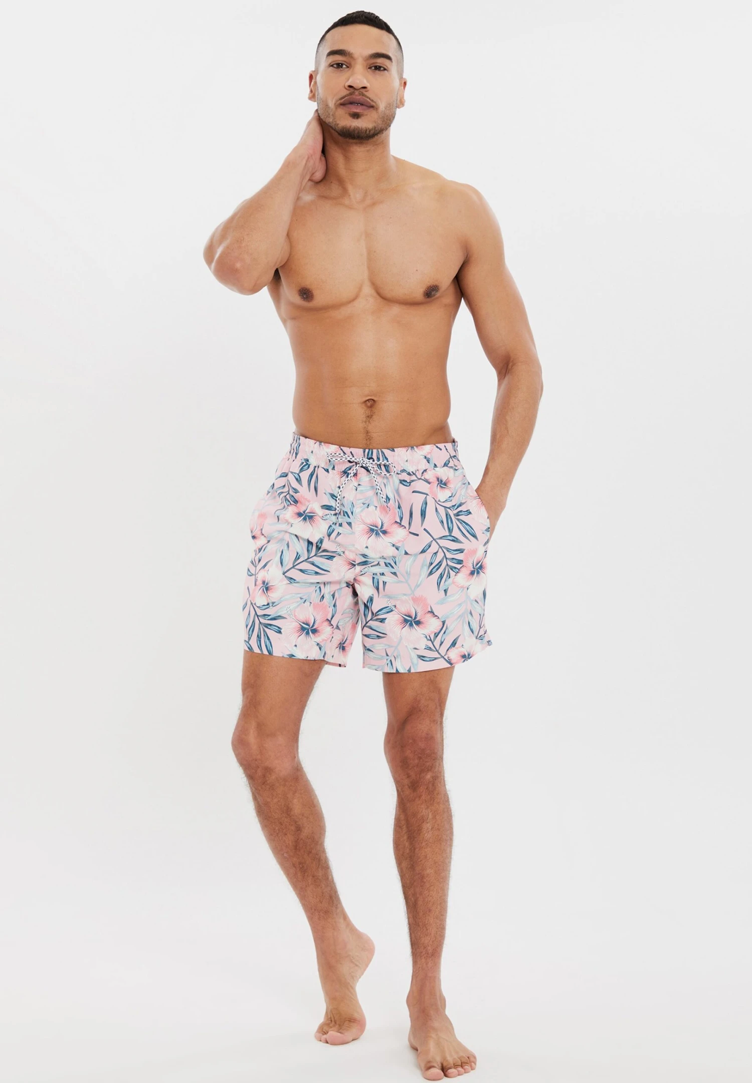Threadbare AtollaShorts Da MarePink Uomo Moda Mare THC82H01B-J11 4 Threadbare AtollaShorts Da MarePink Uomo Moda Mare THC82H01B-J11 - immagine 2