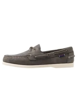 Sebago Docksides Portland Crazy HorseScarpe Da BarcaDark Grey Uomo Scarpe Con I Lacci SE212M00M-C11