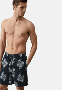 Marks & Spencer Autograph FloralPantaloni Del PigiamaNavy Mix Uomo Per La Notte QM482L00L-T11