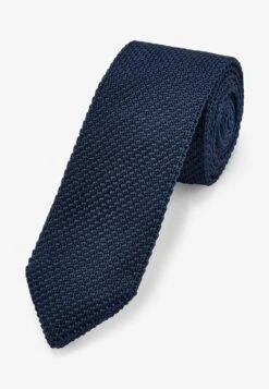 Next Knitted Tie - Cravatta - Navy Blue -Pier One Italia 2025 9bd8a49b11ad4971b27e475c07d74ef8