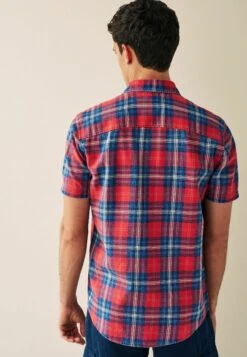 Next Check Short Sleeve ShirtCamiciaRed Uomo Camicie NX322D1MO-G11 -Pier One Italia 2025 9fb7c7f3584045b78e9006d37ef928a1