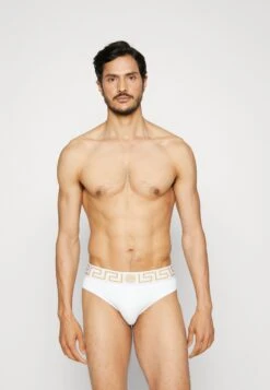 Versace Swim Low Rise Vita - Costume Da Bagno - White/Gold