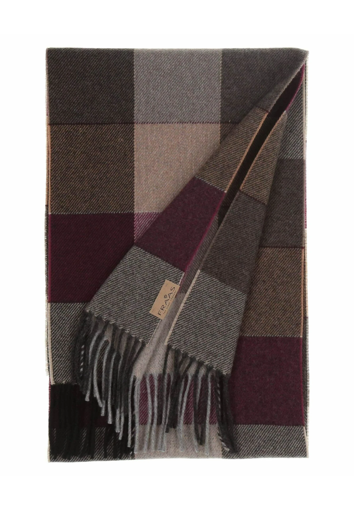 FRAAS Xl PlaidMade In GermanySciarpaBurgundy Uomo Foulard E Sciarpe F5351G0TS-G11 5 FRAAS Xl PlaidMade In GermanySciarpaBurgundy Uomo Foulard E Sciarpe F5351G0TS-G11 - immagine 3