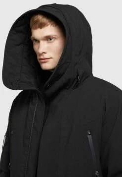 Khujo CarlCappotto InvernaleSchwarz Meliert Uomo Cappotti KH122T0DH-Q11 -Pier One Italia 2025 b6ed68b3b1b74ce48a04ba88133d859a