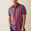 Next Check Short Sleeve ShirtCamiciaRed Uomo Camicie NX322D1MO-G11 -Pier One Italia 2025 bab4e44359474a33b348dcb7d7c3dfa7