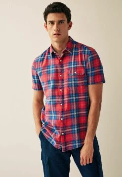 Next Check Short Sleeve ShirtCamiciaRed Uomo Camicie NX322D1MO-G11