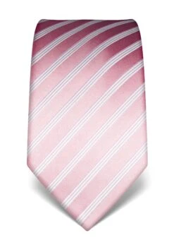 Gestreift - Cravatta - Rosa