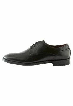 Next Signature Leather Derby Shoes - Stringate Eleganti - Black