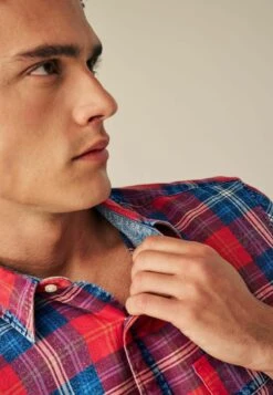 Next Check Short Sleeve ShirtCamiciaRed Uomo Camicie NX322D1MO-G11 -Pier One Italia 2025 c9ad0586a82d4a4ba2dbbde3066605d7