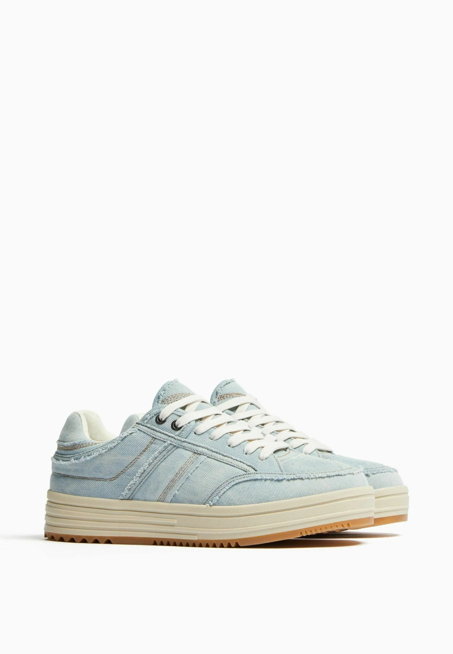 BERSHKA Sneakers Basse - Metallic Blue 4 BERSHKA Sneakers Basse - Metallic Blue - immagine 2