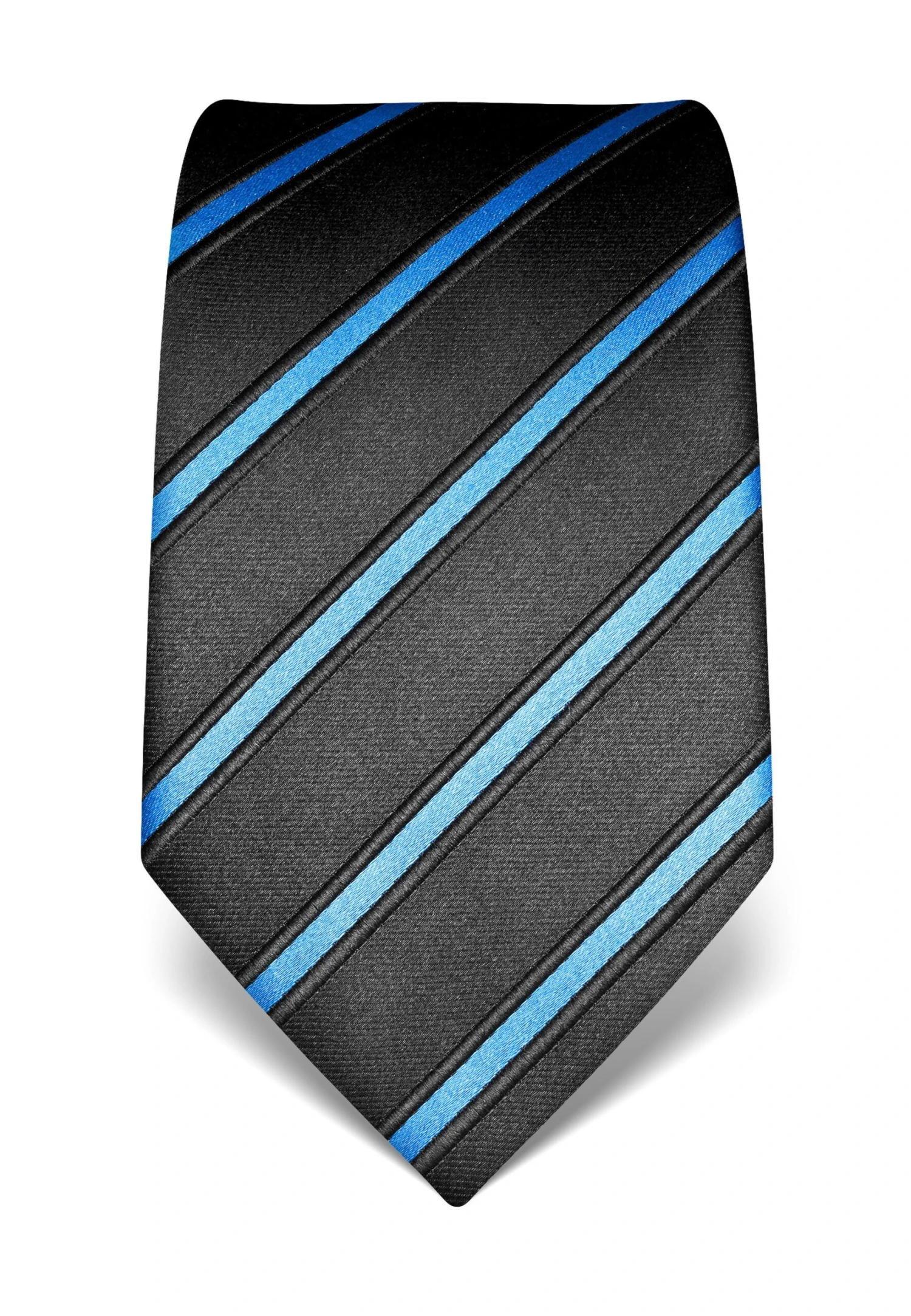 Gestreift - Cravatta - Blau 3 Gestreift - Cravatta - Blau