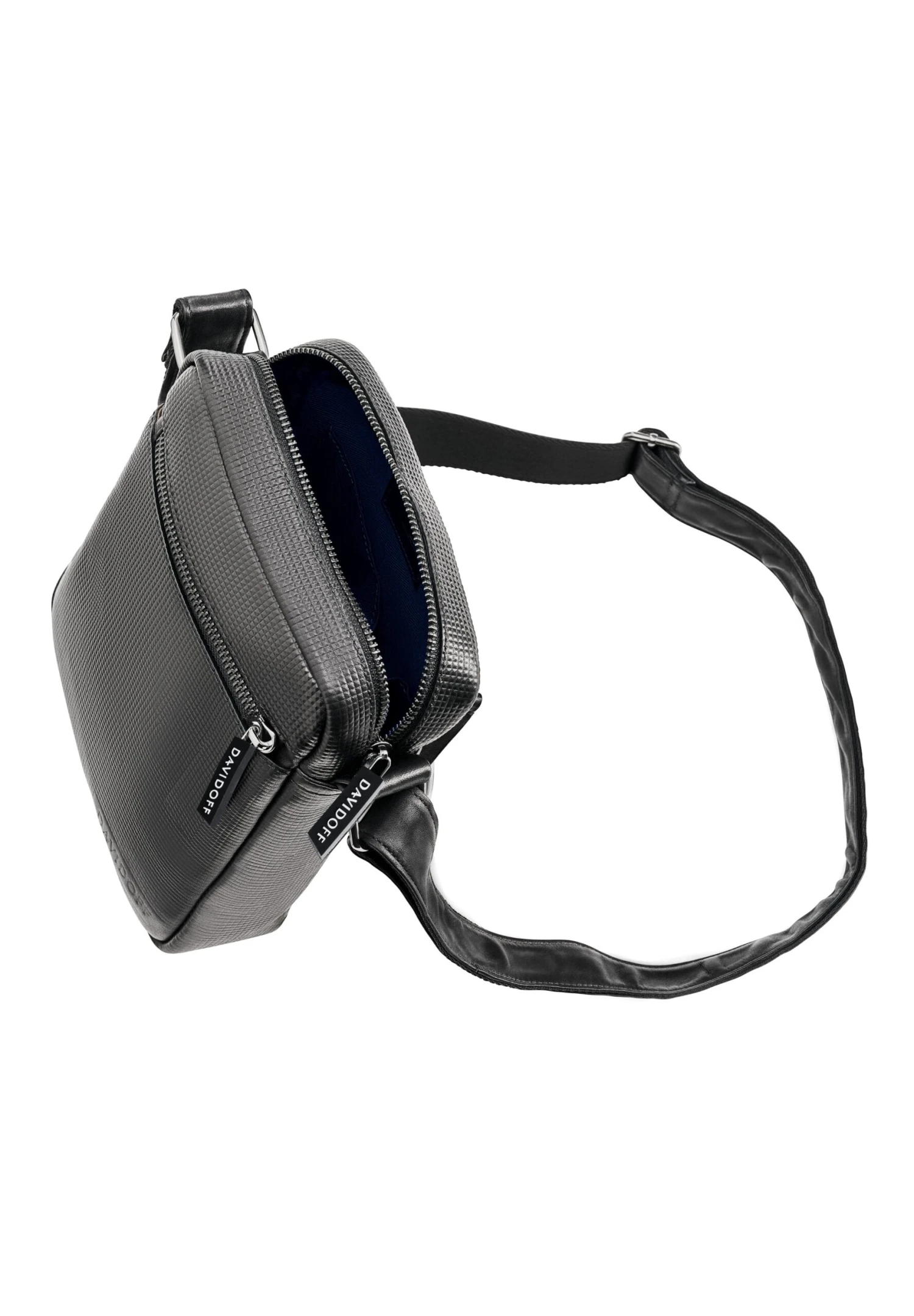 Davidoff Paris ReporterBorsa A TracollaBlack Uomo Borse D1652H004-Q11 6 Davidoff Paris ReporterBorsa A TracollaBlack Uomo Borse D1652H004-Q11 - immagine 4