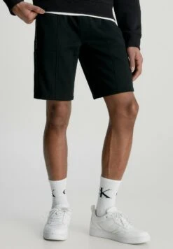 Calvin Klein Jeans Logo Tape JoggerShortsCk Black Uomo Bermuda C1822F05G-Q11