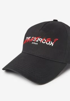 THE KOOPLES Schwarze Baumwollkappe Mit LogoCappellinoBlack Uomo Cappellie Berretti THA54Q00E-Q11 -Pier One Italia 2025 e1305ae25f644b529b7ac28f083726ad