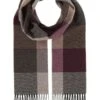 FRAAS Xl PlaidMade In GermanySciarpaBurgundy Uomo Foulard E Sciarpe F5351G0TS-G11