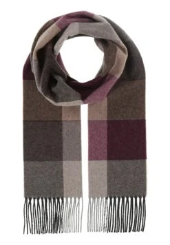 FRAAS Xl PlaidMade In GermanySciarpaBurgundy Uomo Foulard E Sciarpe F5351G0TS-G11