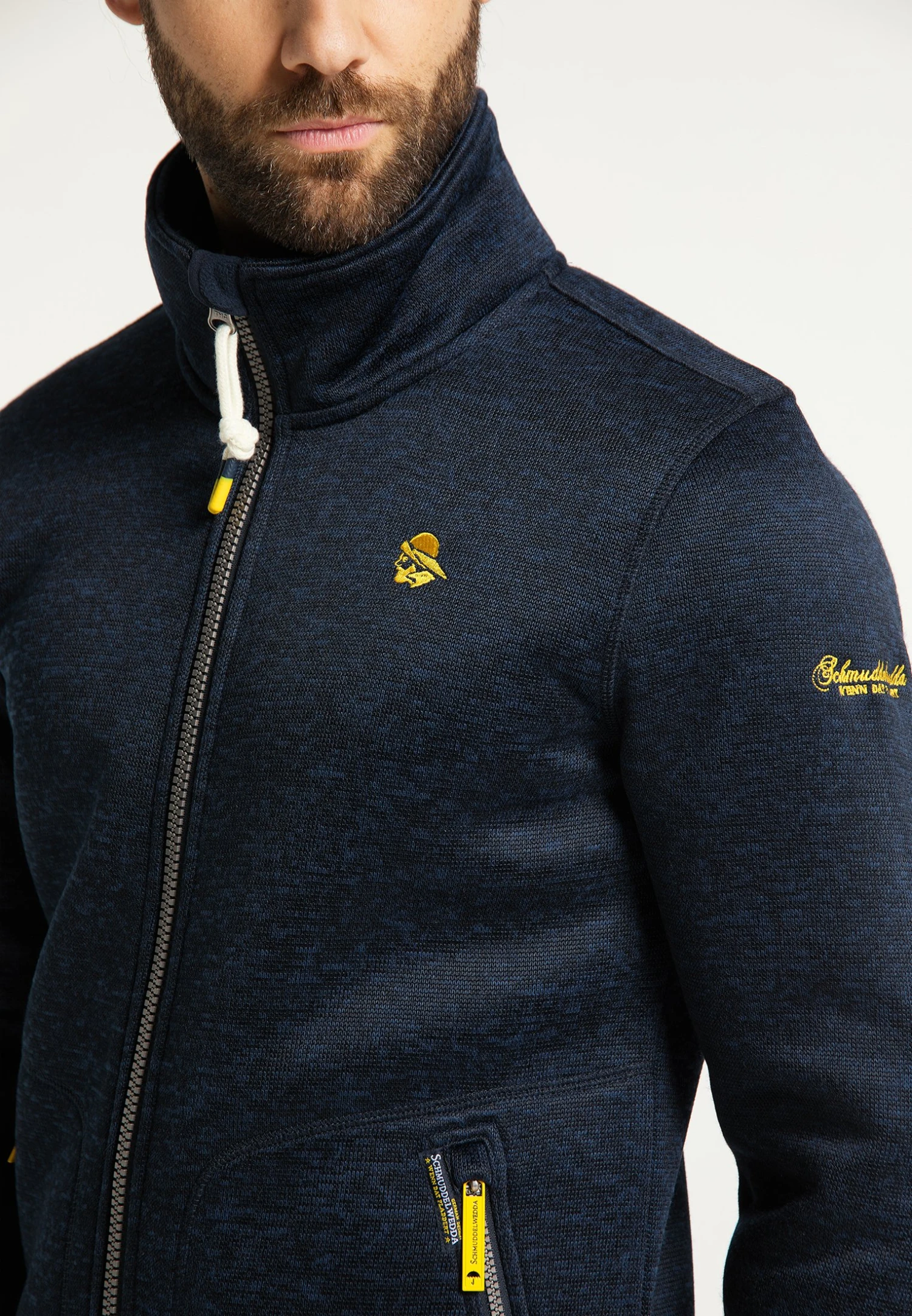 Schmuddelwedda Strick NahimaGiacca Da Mezza StagioneMarine Melange Uomo Maglieria WD222T0BA-K11 6 Schmuddelwedda Strick NahimaGiacca Da Mezza StagioneMarine Melange Uomo Maglieria WD222T0BA-K11 - immagine 4