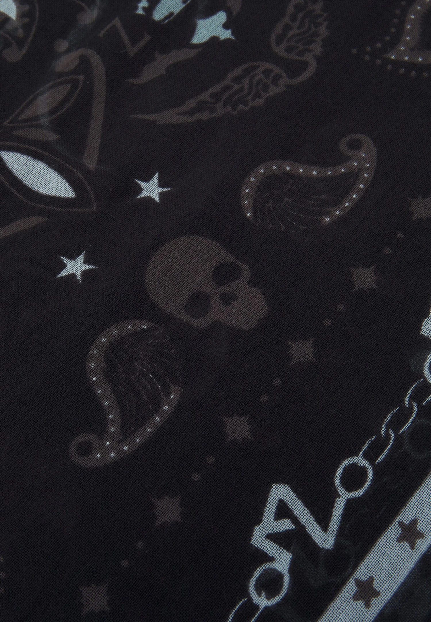 Zadig & Voltaire Delta Bandana UnisexFoulardNoir Uomo Foulard E Sciarpe Z2154G002-Q11 5 Zadig & Voltaire Delta Bandana UnisexFoulardNoir Uomo Foulard E Sciarpe Z2154G002-Q11 - immagine 3