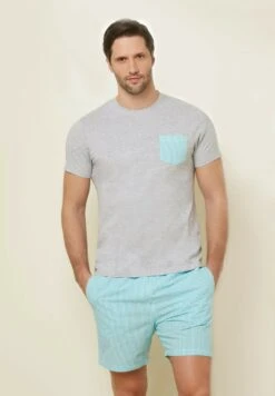 Yamamay Night Tribes - Pigiama - Grigio Melange