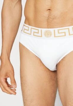 Versace Swim Low Rise Vita - Costume Da Bagno - White/Gold -Pier One Italia 2025 fae46a98db5b424b83868b53219bb4fd