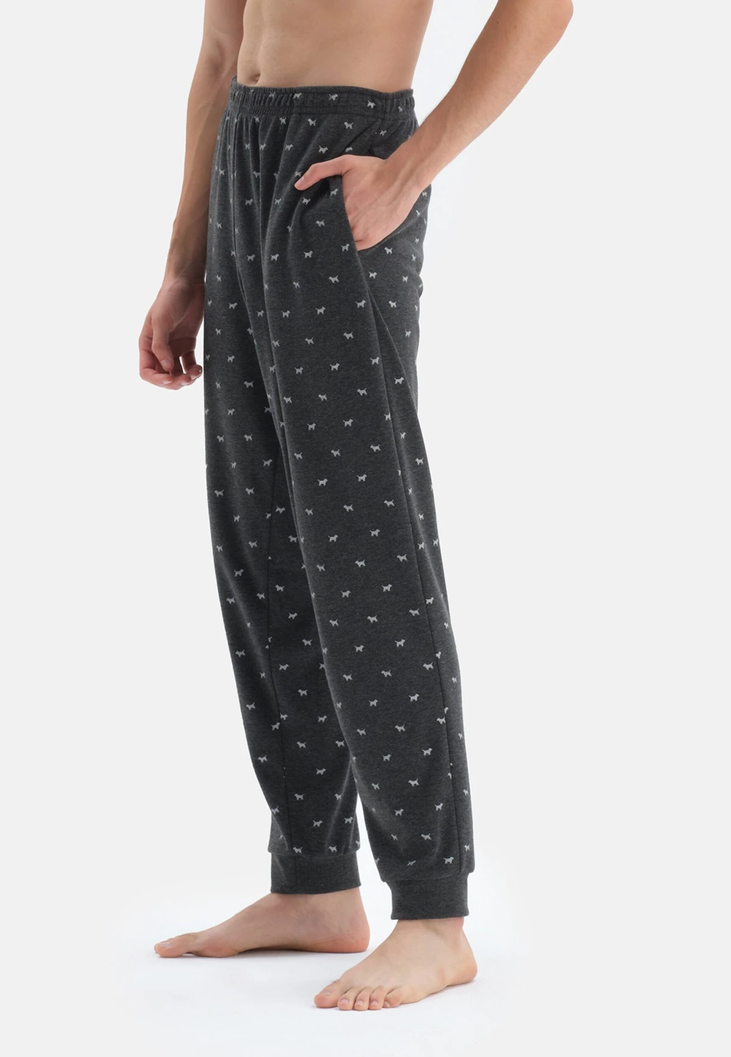 Crew Neck Long SleevePigiamaGrey Uomo Per La Notte D6D82M031-C11 6 Crew Neck Long SleevePigiamaGrey Uomo Per La Notte D6D82M031-C11 - immagine 4